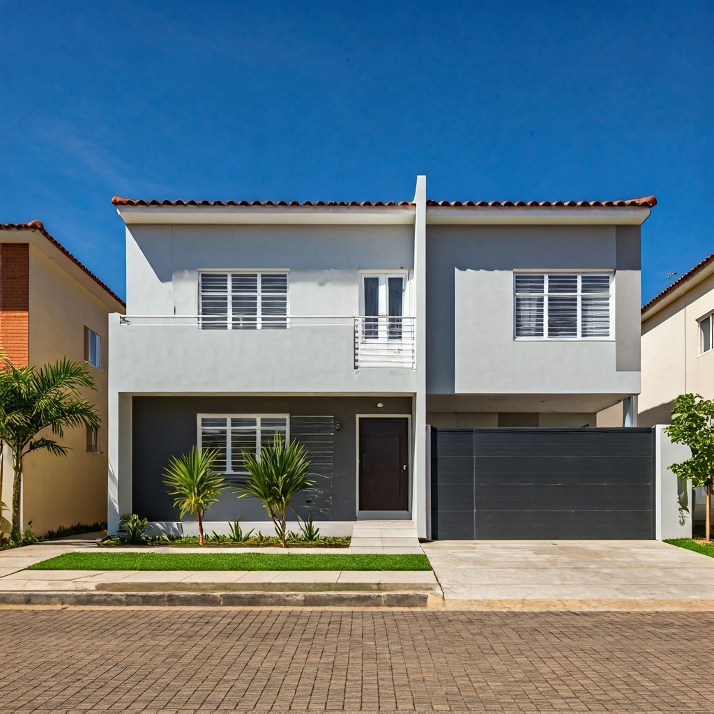 Casa geminada acessível para primeira casa no Brasil