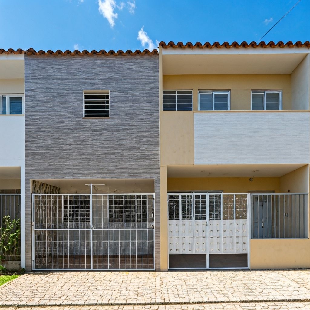 Casa geminada compacta para aluguel no Brasil